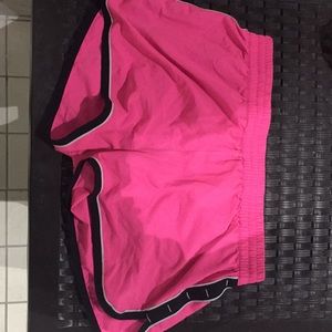 Pink gym shorts